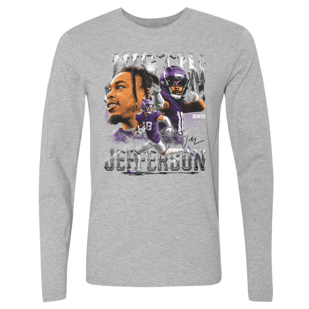 Justin Jefferson Men's Long Sleeve T-Shirt | 500 LEVEL