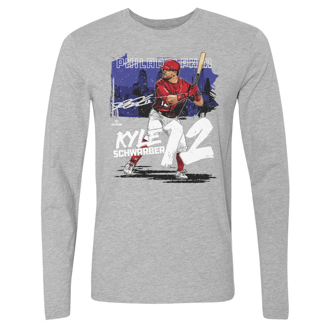 Kyle Schwarber Men's Long Sleeve T-Shirt | 500 LEVEL