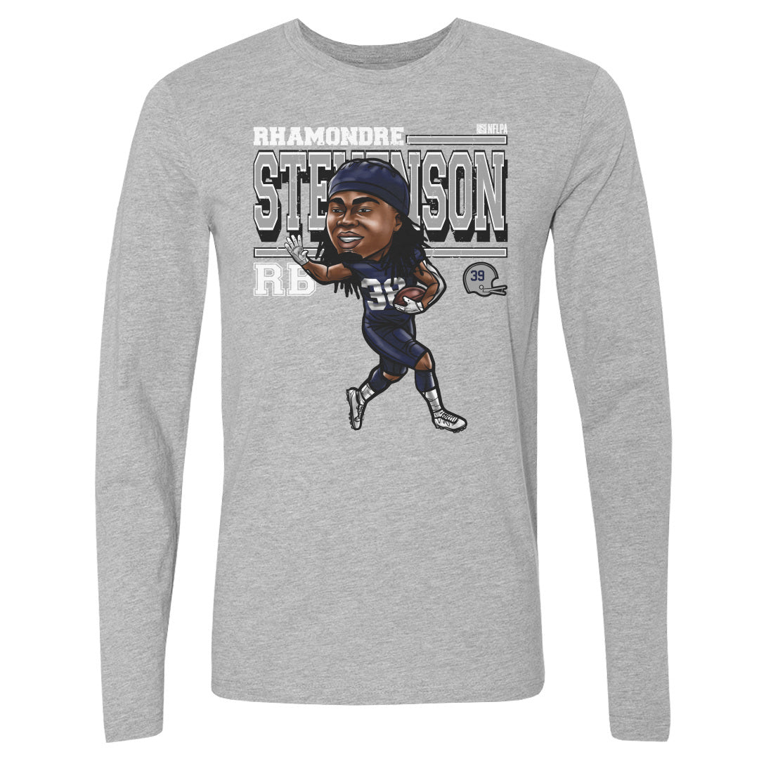 Rhamondre Stevenson Men's Long Sleeve T-Shirt | 500 LEVEL