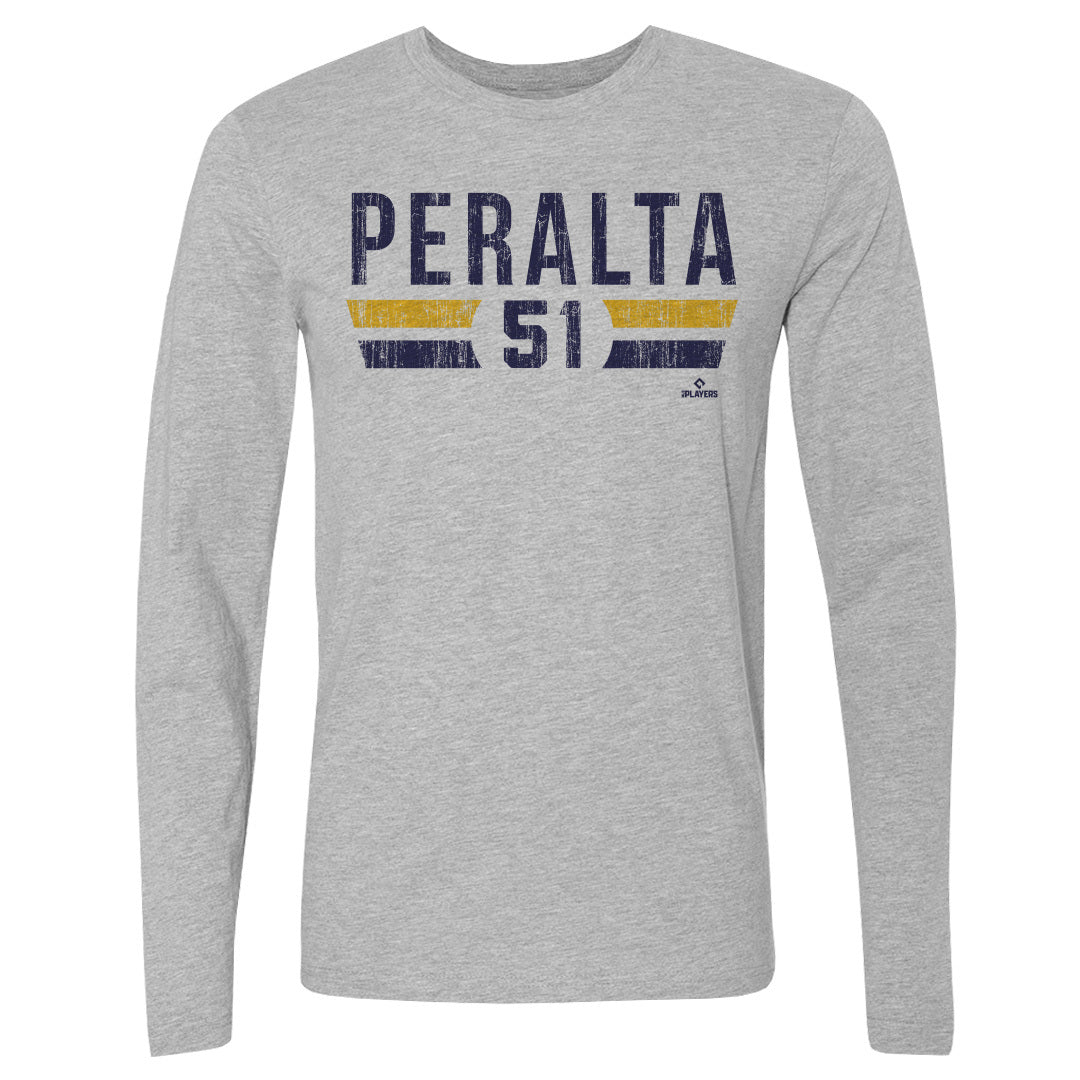 Freddy Peralta Men's Long Sleeve T-Shirt | 500 LEVEL