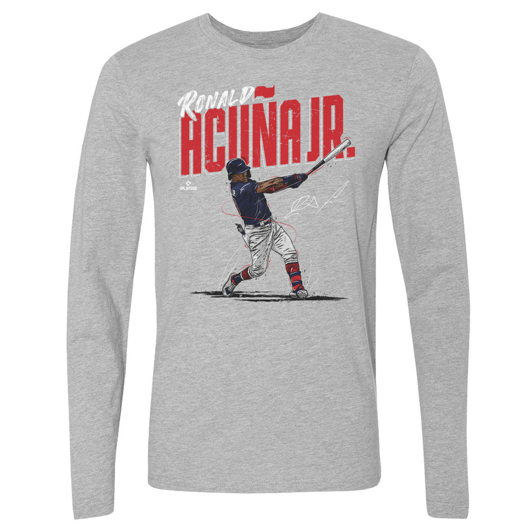 Ronald Acuna Jr. Men's Long Sleeve T-Shirt | 500 LEVEL