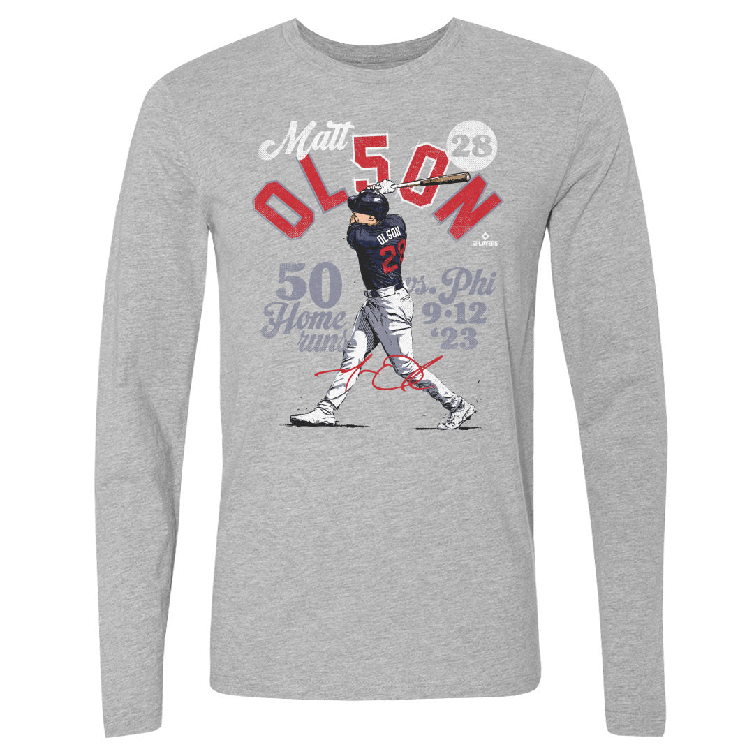 Matt Olson Men's Long Sleeve T-Shirt | 500 LEVEL