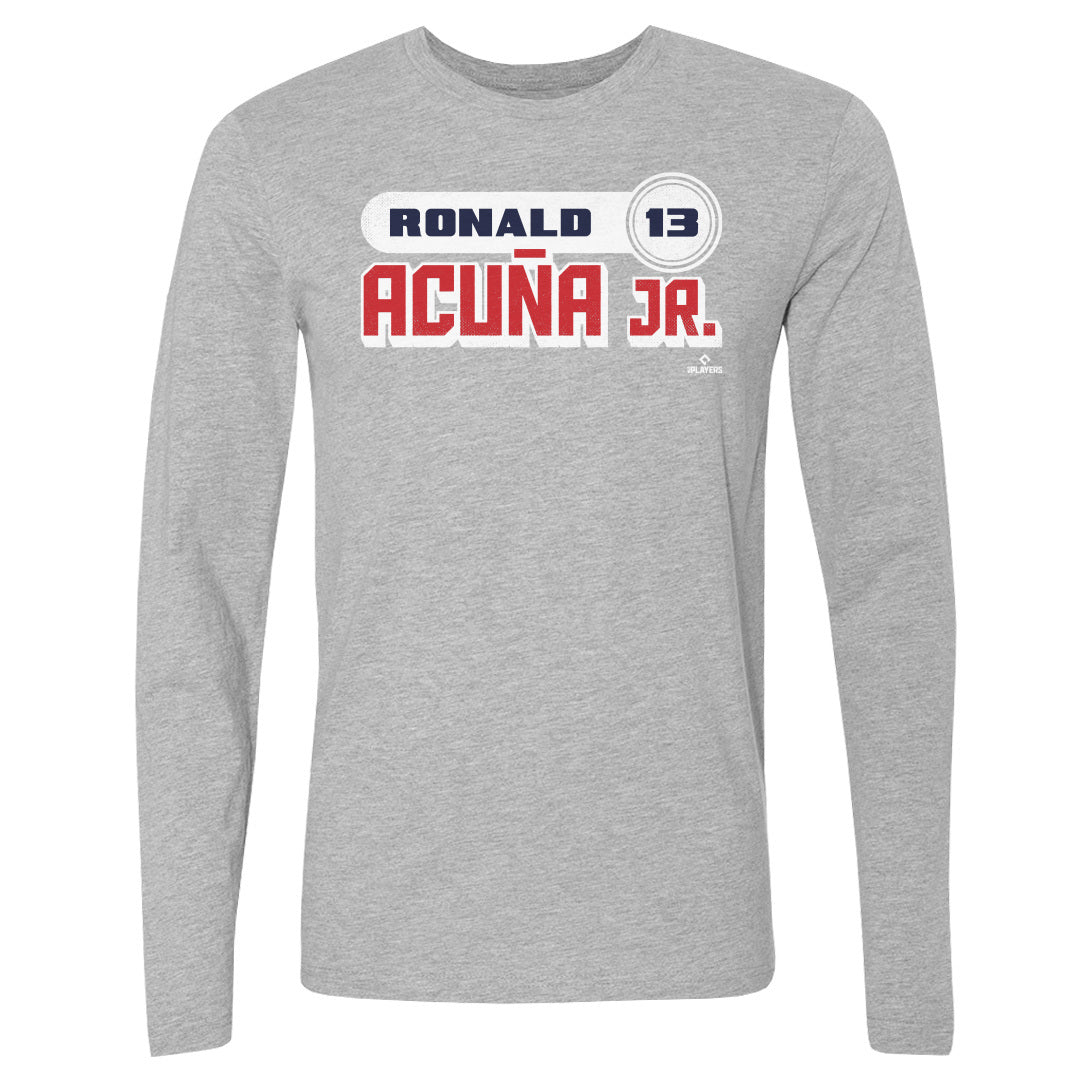Ronald Acuna Jr. Men's Long Sleeve T-Shirt | 500 LEVEL