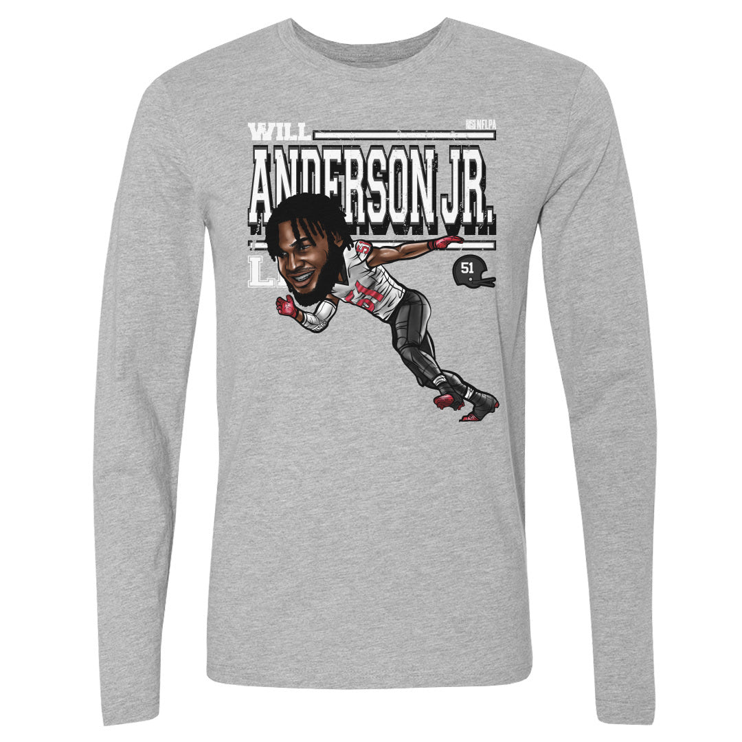 Will Anderson Jr. Men's Long Sleeve T-Shirt | 500 LEVEL