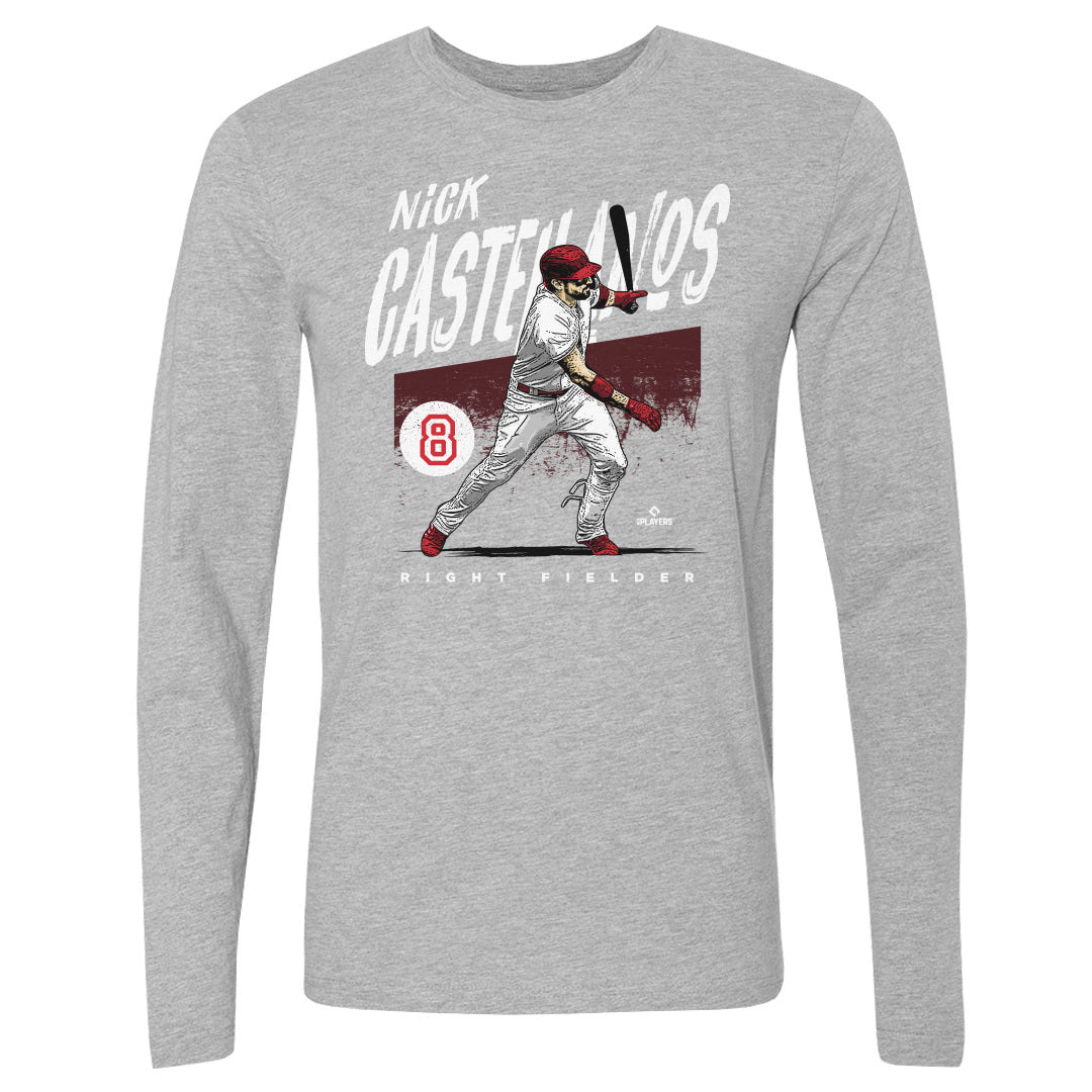 Nick Castellanos Men's Long Sleeve T-Shirt | 500 LEVEL