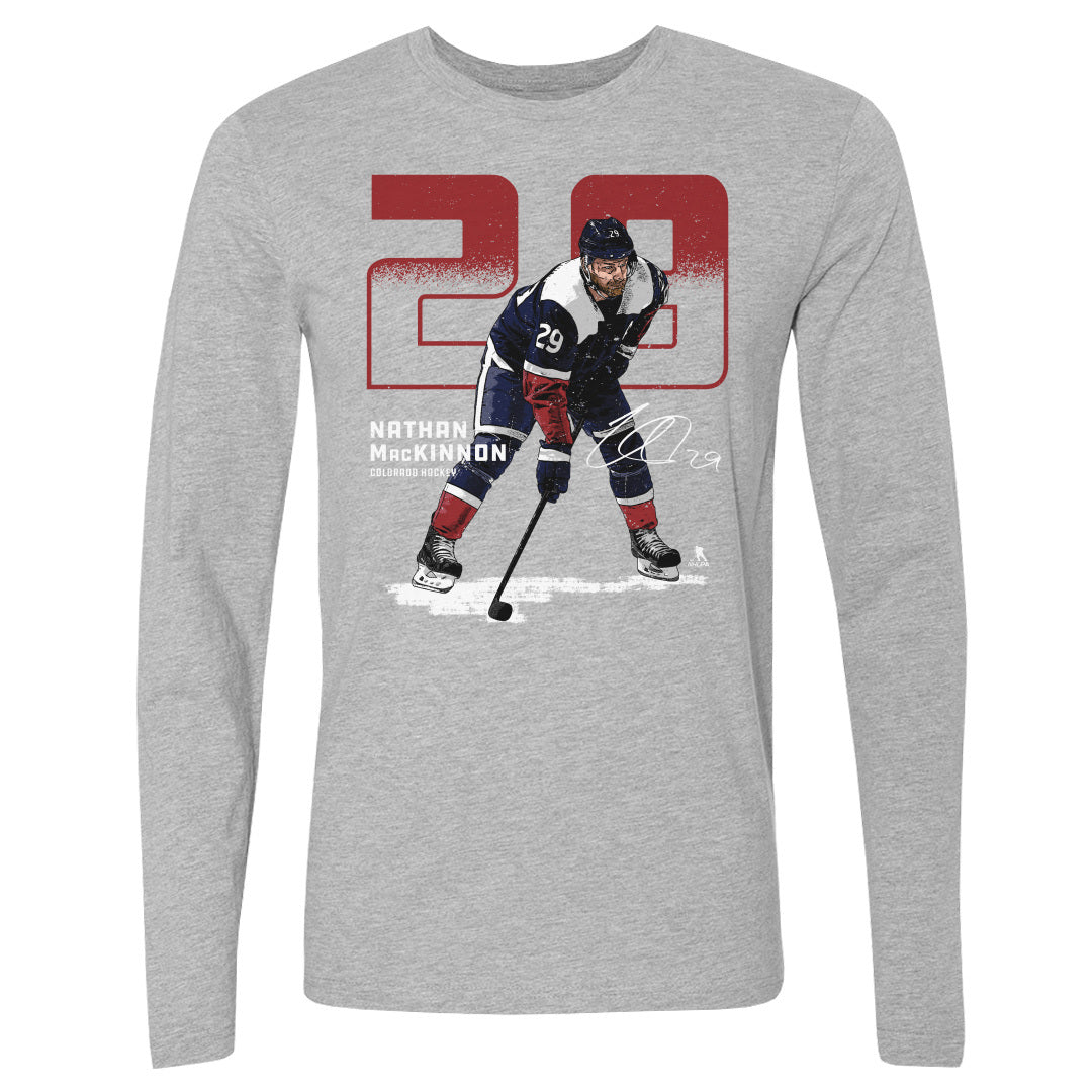 Nathan MacKinnon Men's Long Sleeve T-Shirt | 500 LEVEL