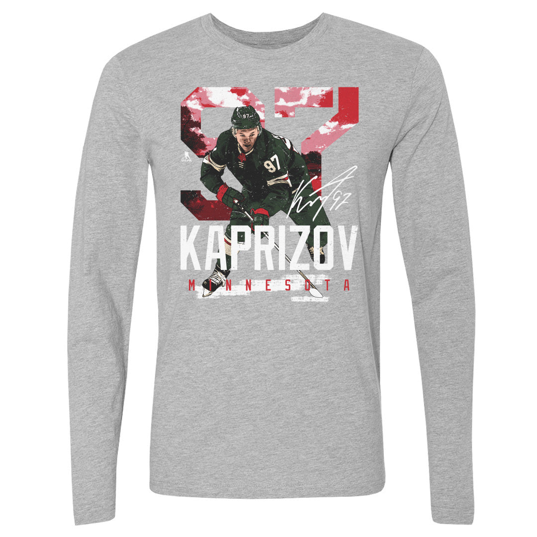 Kirill Kaprizov Men's Long Sleeve T-Shirt | 500 LEVEL