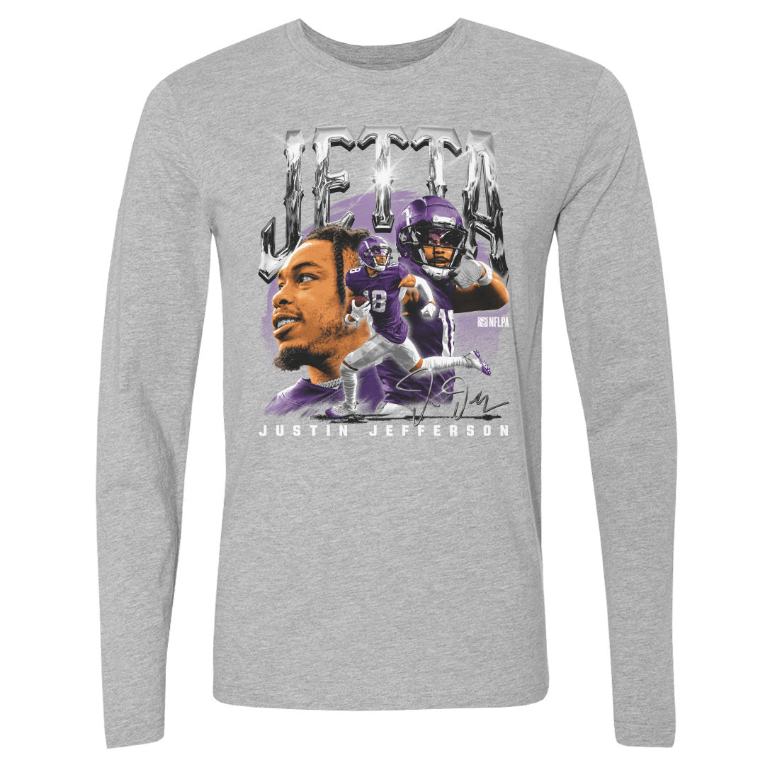 Justin Jefferson Men's Long Sleeve T-Shirt | 500 LEVEL