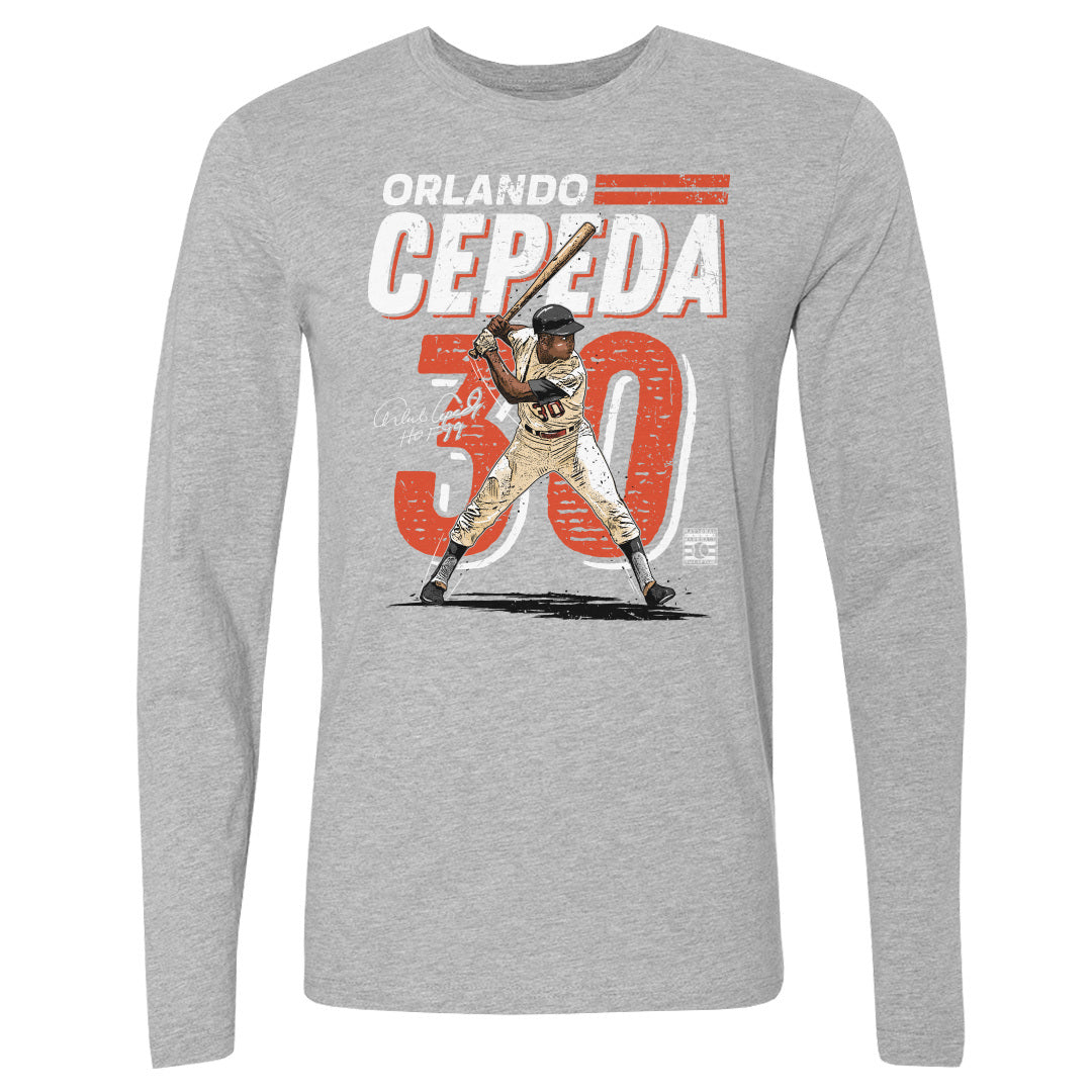 Orlando Cepeda Men's Long Sleeve T-Shirt | 500 LEVEL