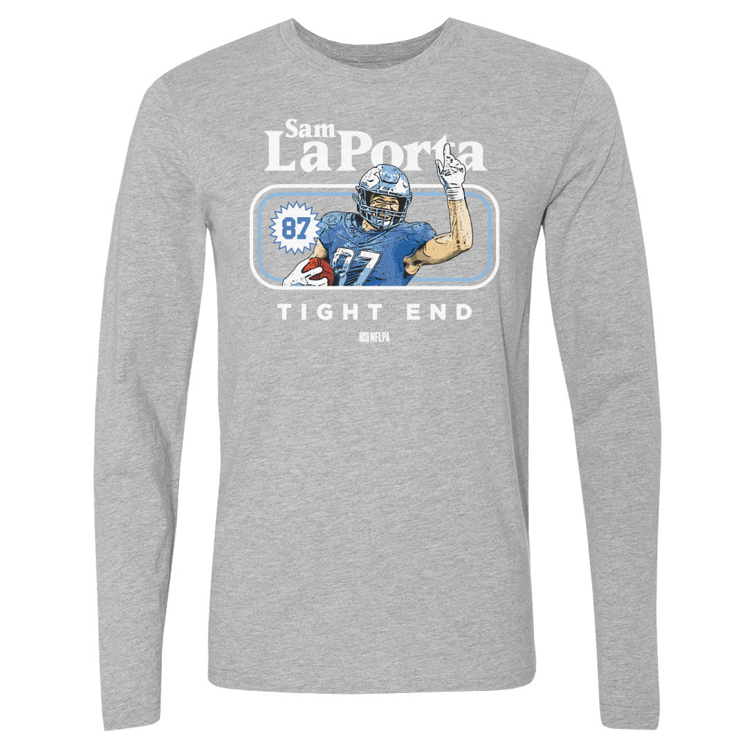 Sam LaPorta Men's Long Sleeve T-Shirt | 500 LEVEL
