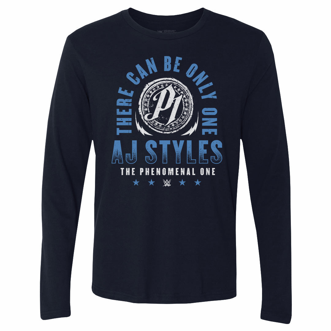 A.J. Styles Men's Long Sleeve T-Shirt | 500 LEVEL