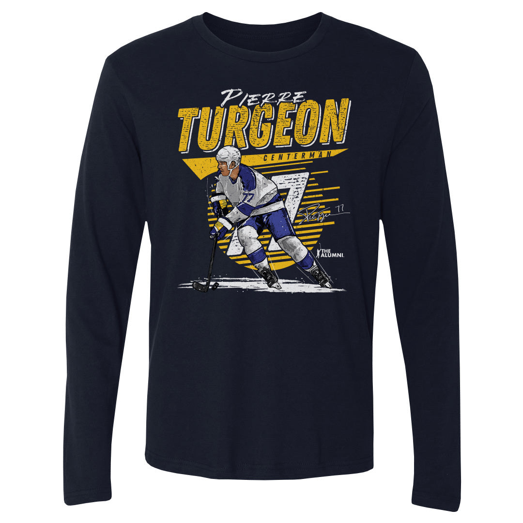 Pierre Turgeon Men's Long Sleeve T-Shirt | 500 LEVEL