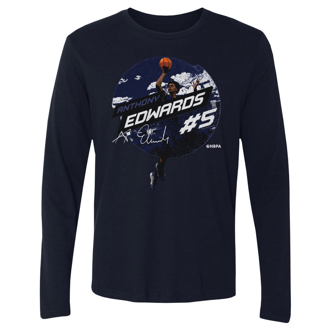 Anthony Edwards Men's Long Sleeve T-Shirt | 500 LEVEL