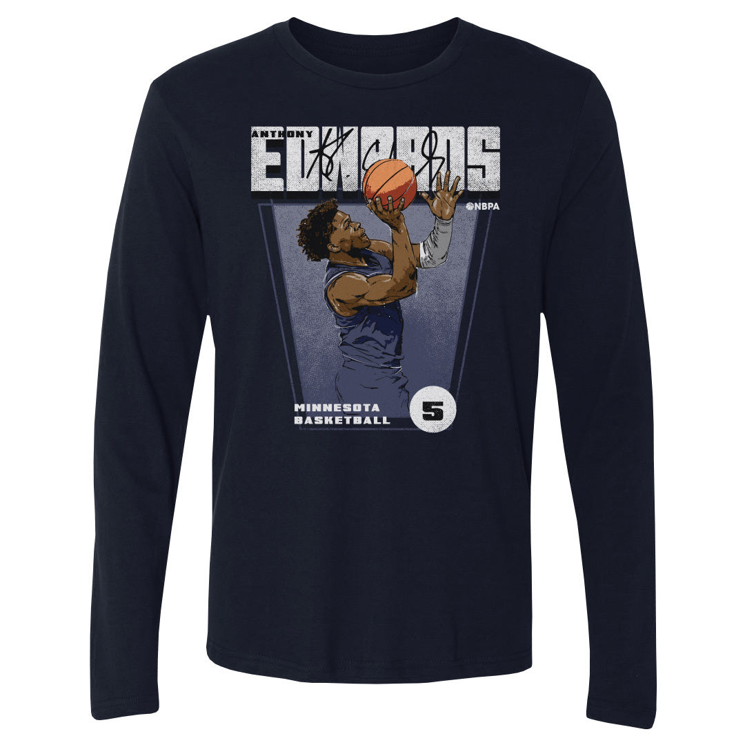 Anthony Edwards Men's Long Sleeve T-Shirt | 500 LEVEL
