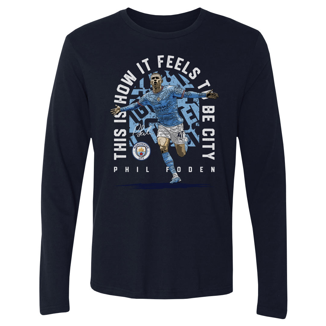 Phil Foden Men's Long Sleeve T-Shirt | 500 LEVEL
