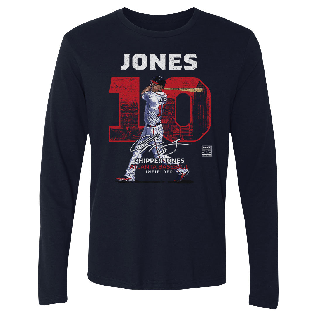 Chipper Jones Men's Long Sleeve T-Shirt | 500 LEVEL