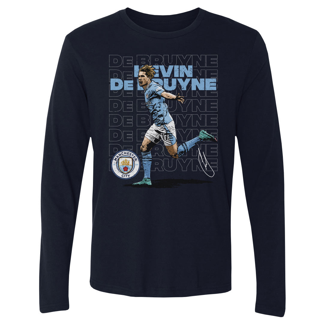 Kevin De Bruyne Men's Long Sleeve T-Shirt | 500 LEVEL