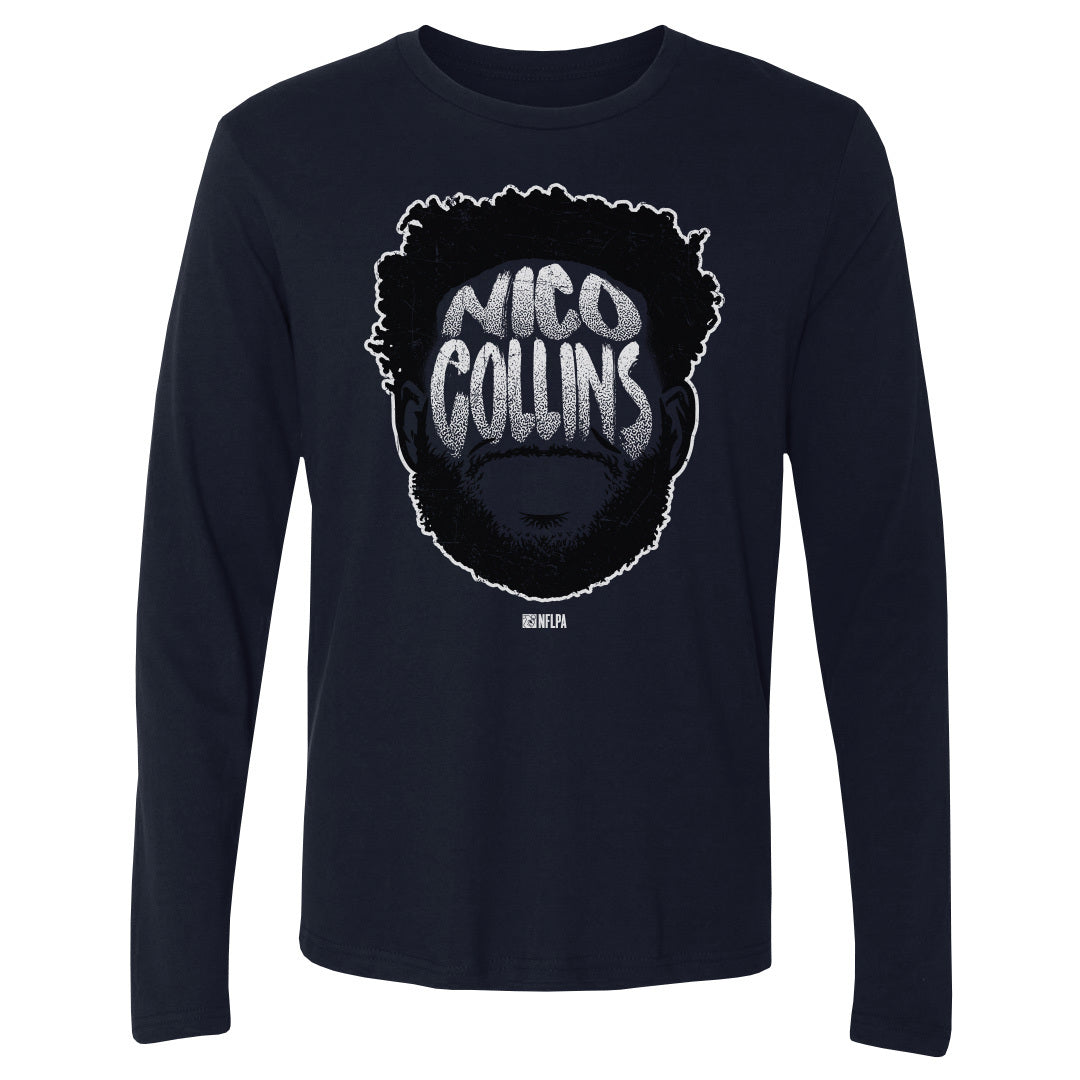 Nico Collins Men's Long Sleeve T-Shirt | 500 LEVEL