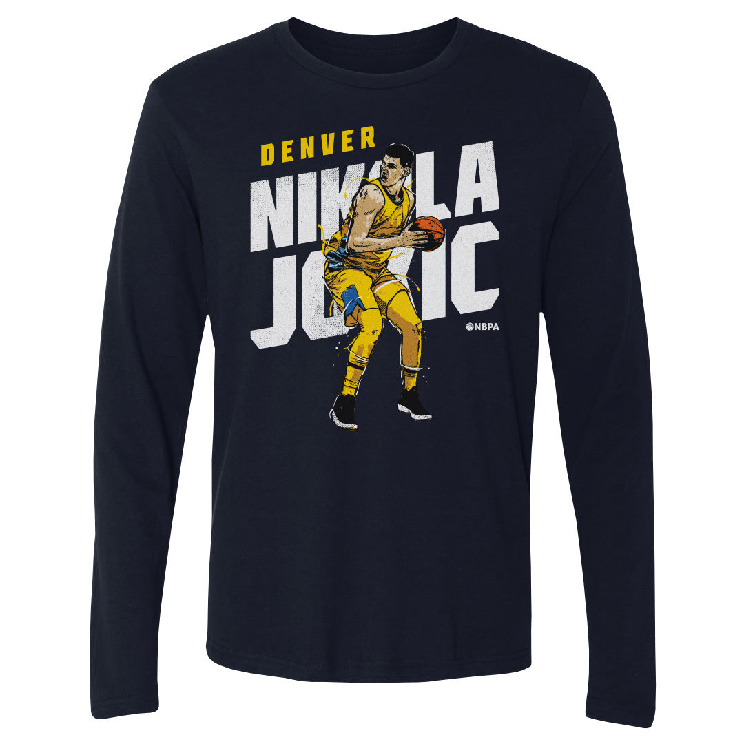 Nikola Jokic Men's Long Sleeve T-Shirt | 500 LEVEL