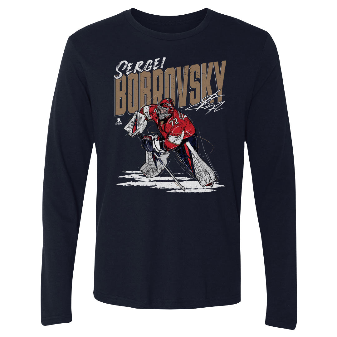 Sergei Bobrovsky Men's Long Sleeve T-Shirt | 500 LEVEL