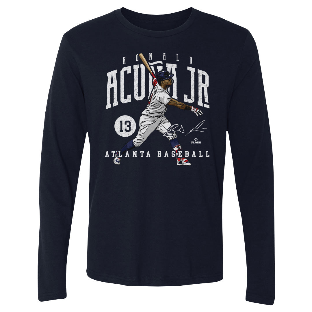 Ronald Acuna Jr. Men's Long Sleeve T-Shirt | 500 LEVEL