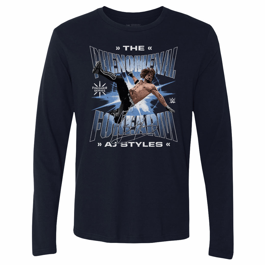 A.J. Styles Men's Long Sleeve T-Shirt | 500 LEVEL