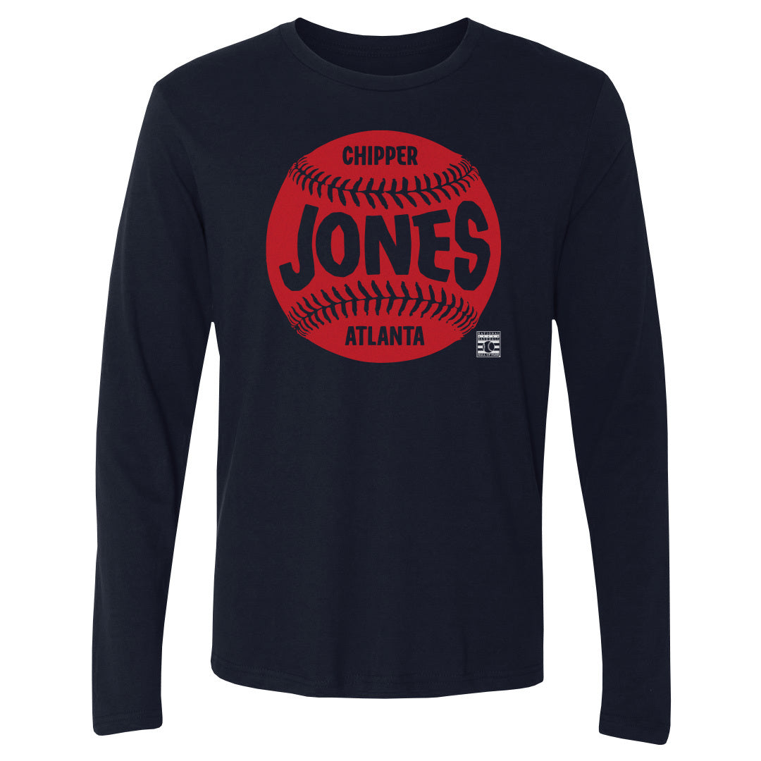 Chipper Jones Men's Long Sleeve T-Shirt | 500 LEVEL
