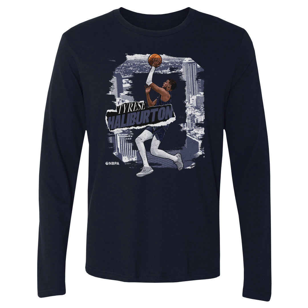 Tyrese Haliburton Men's Long Sleeve T-Shirt | 500 LEVEL