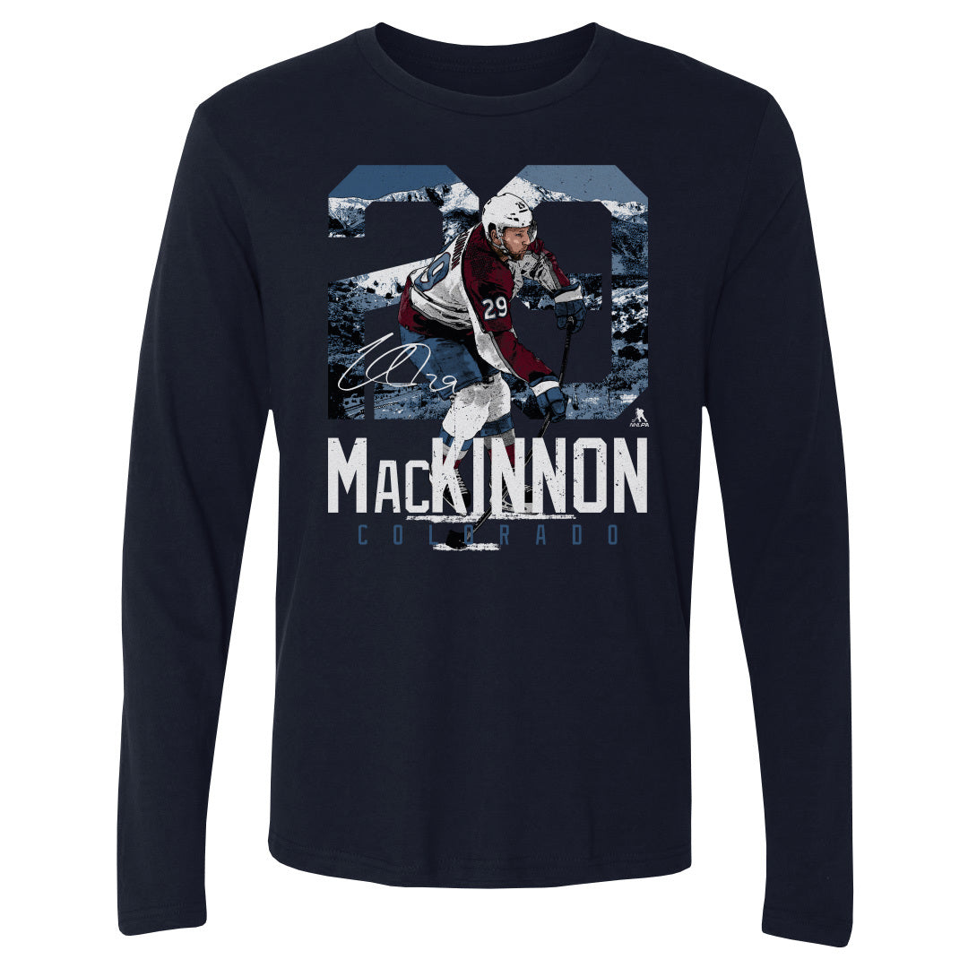 Nathan MacKinnon Men's Long Sleeve T-Shirt | 500 LEVEL