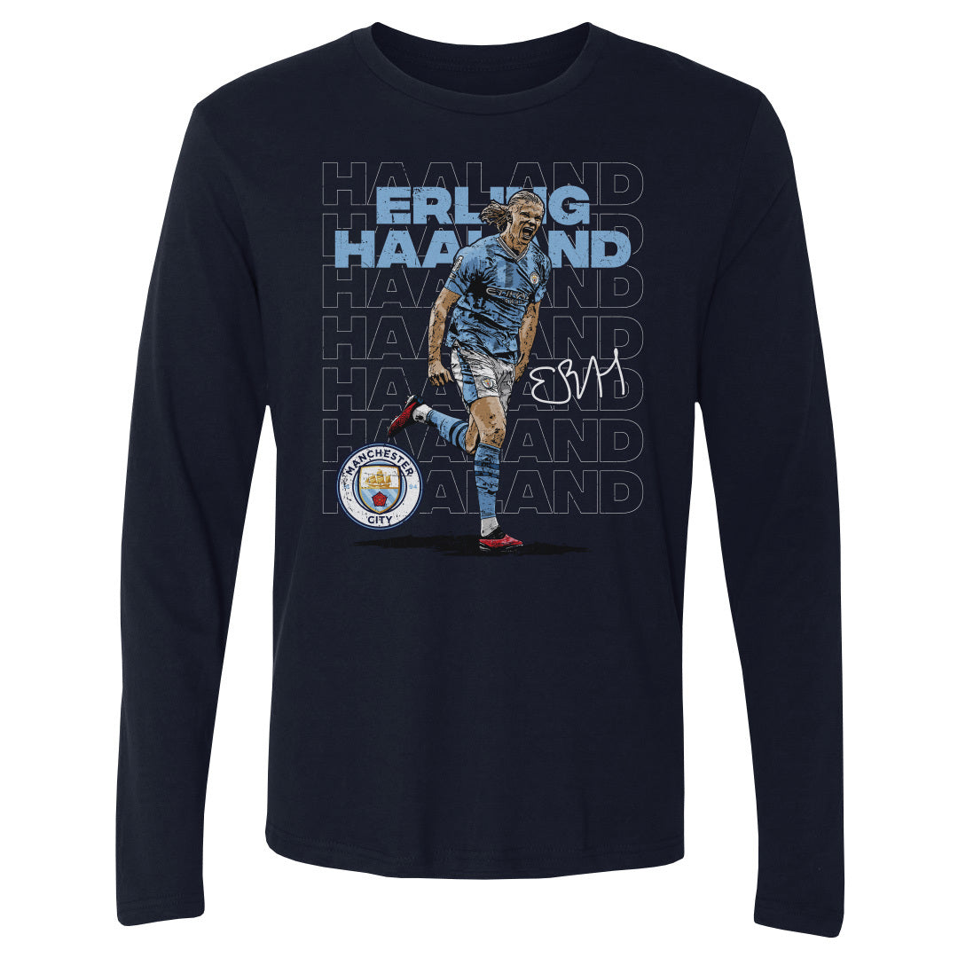 Erling Haaland Men's Long Sleeve T-Shirt | 500 LEVEL