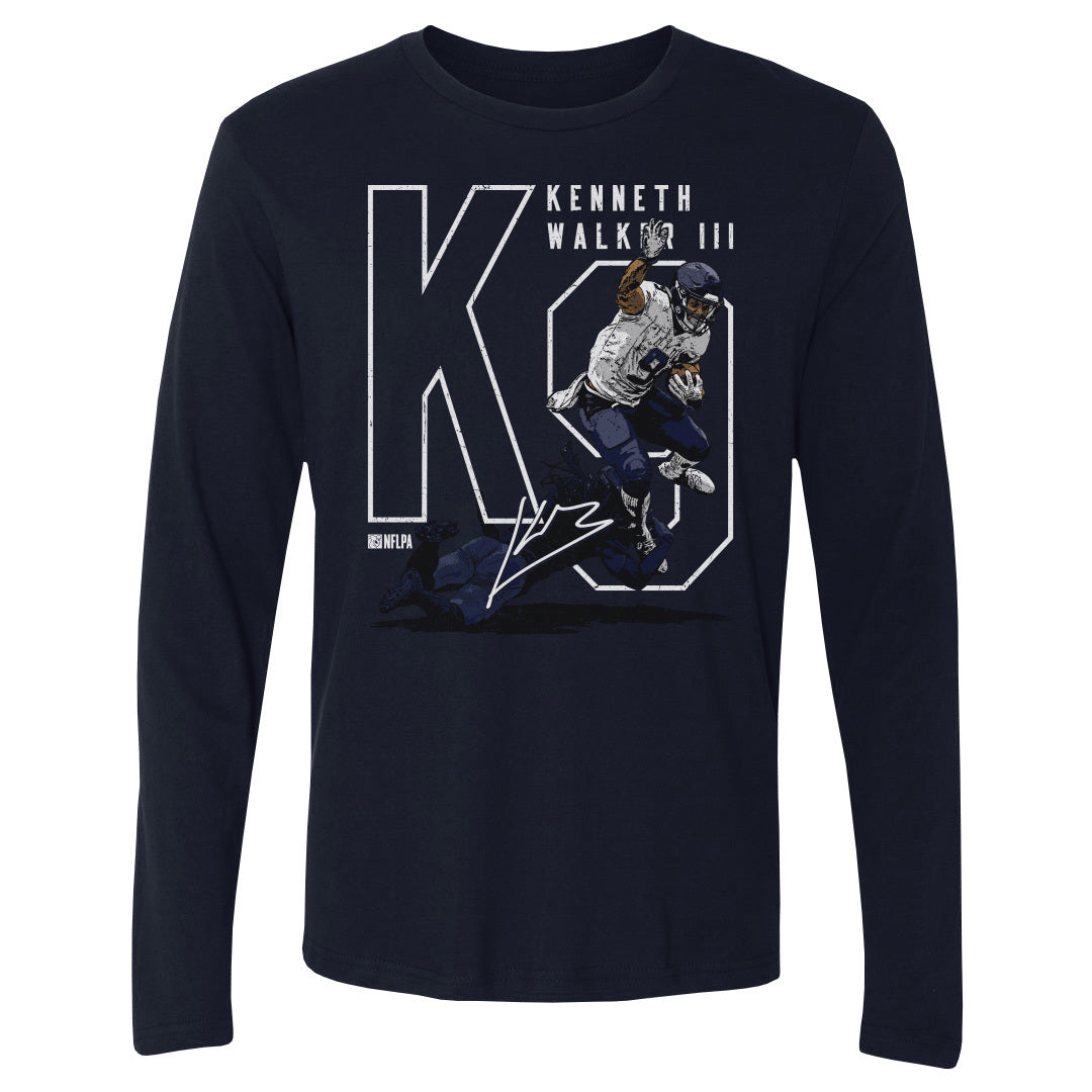 Kenneth Walker III Men's Long Sleeve T-Shirt | 500 LEVEL