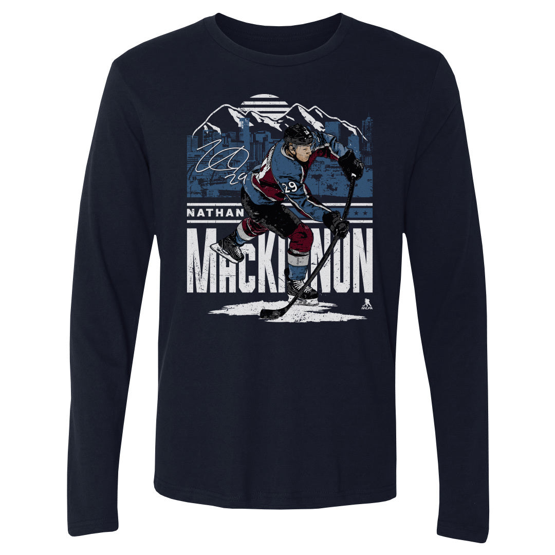 Nathan MacKinnon Men's Long Sleeve T-Shirt | 500 LEVEL