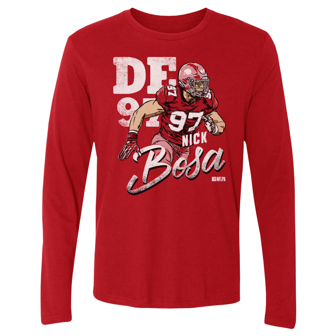 Nick Bosa Men's Long Sleeve T-Shirt | 500 LEVEL