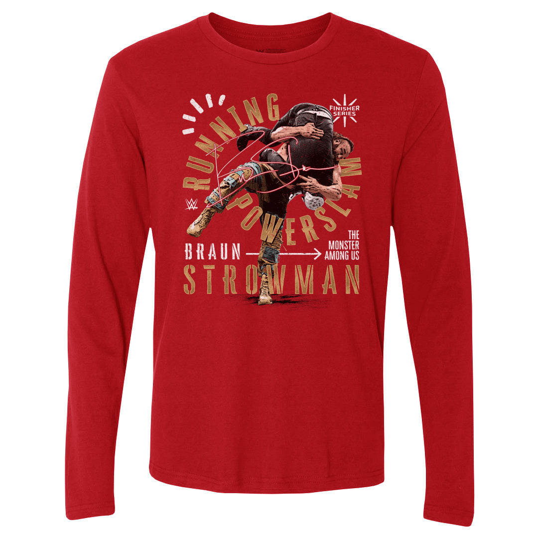 Braun Strowman Men's Long Sleeve T-Shirt | 500 LEVEL