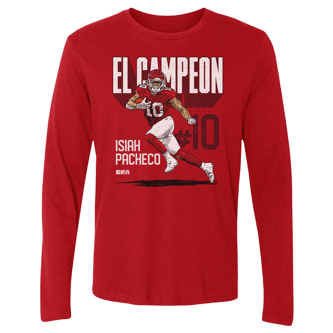 Isiah Pacheco Men's Long Sleeve T-Shirt | 500 LEVEL