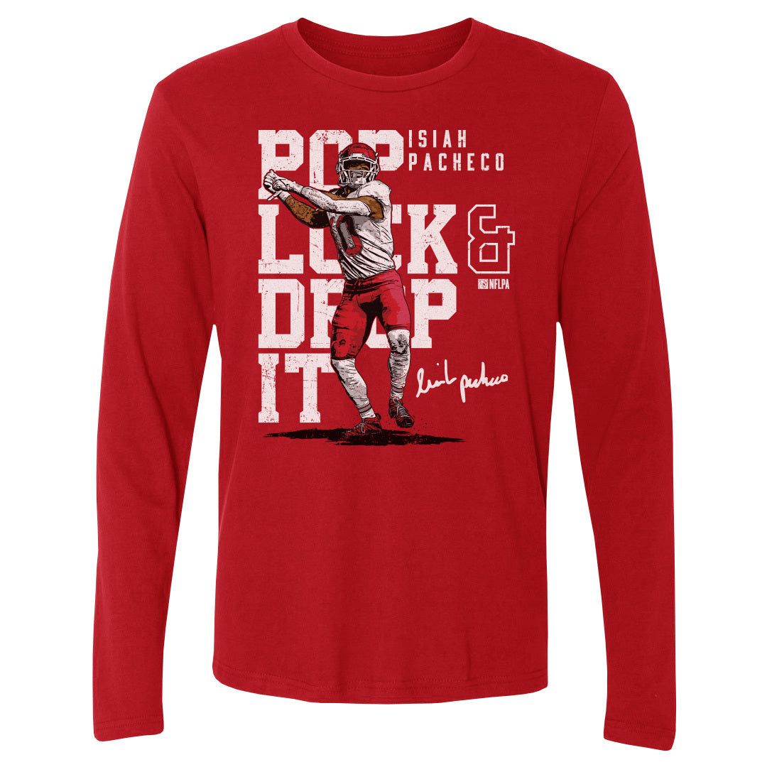 Isiah Pacheco Men's Long Sleeve T-Shirt | 500 LEVEL