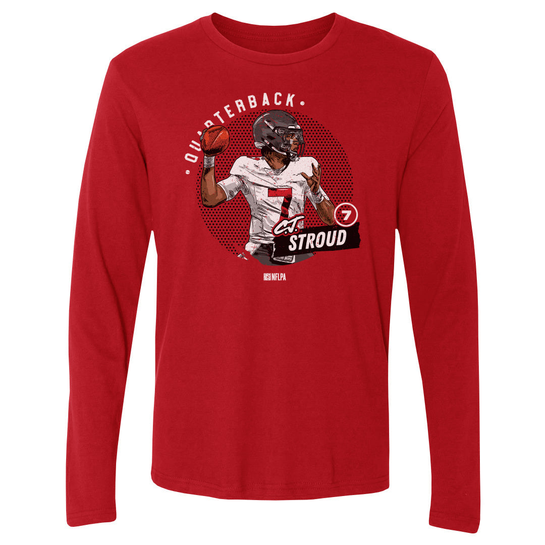 C.J. Stroud Men's Long Sleeve T-Shirt | 500 LEVEL