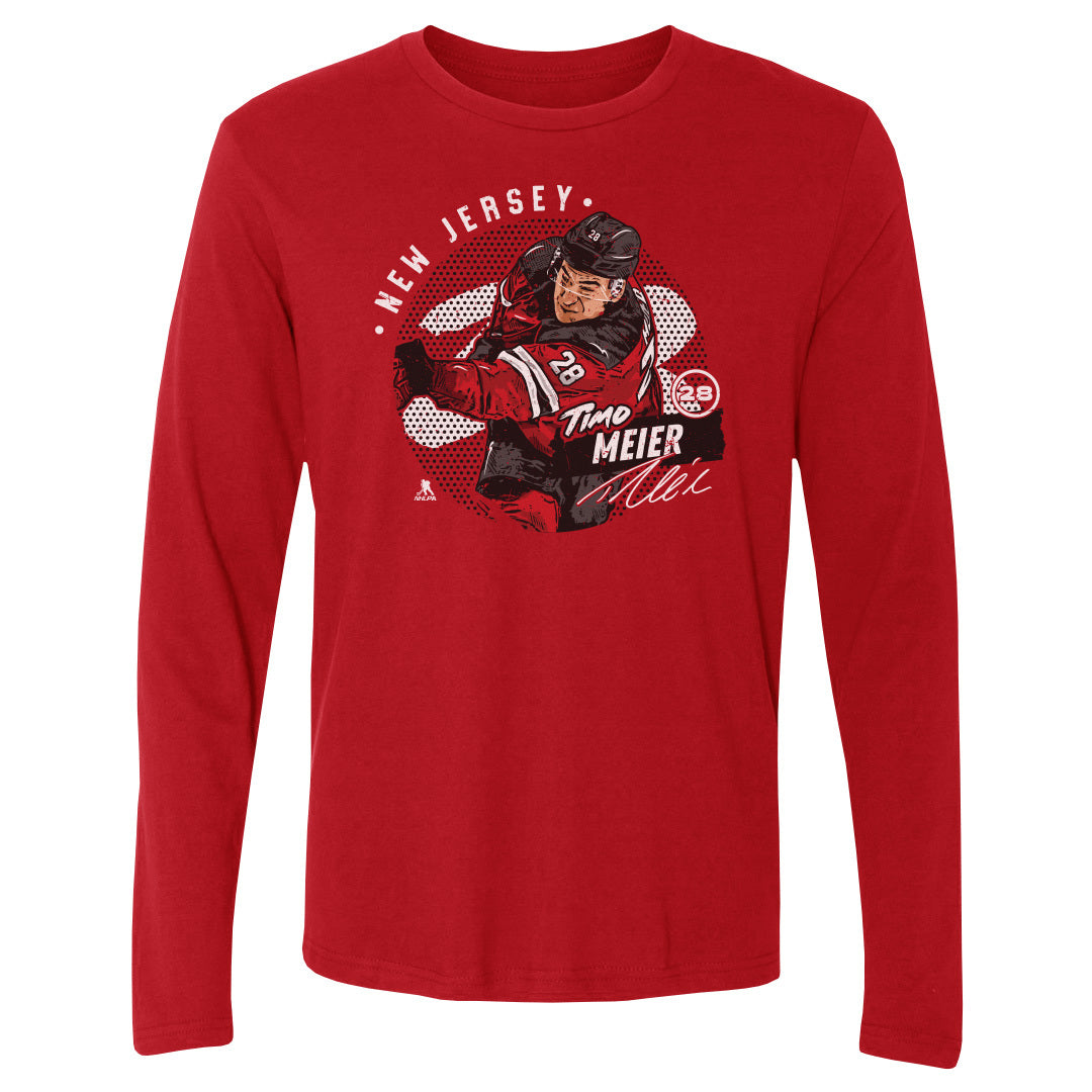 Timo Meier Men's Long Sleeve T-Shirt | 500 LEVEL