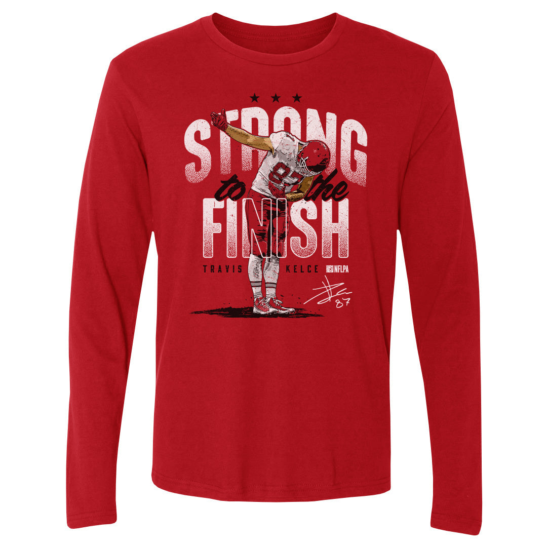 Travis Kelce Men's Long Sleeve T-Shirt | 500 LEVEL