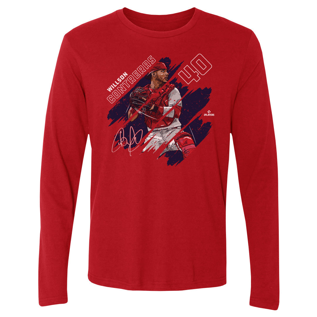 Willson Contreras Men's Long Sleeve T-Shirt | 500 LEVEL