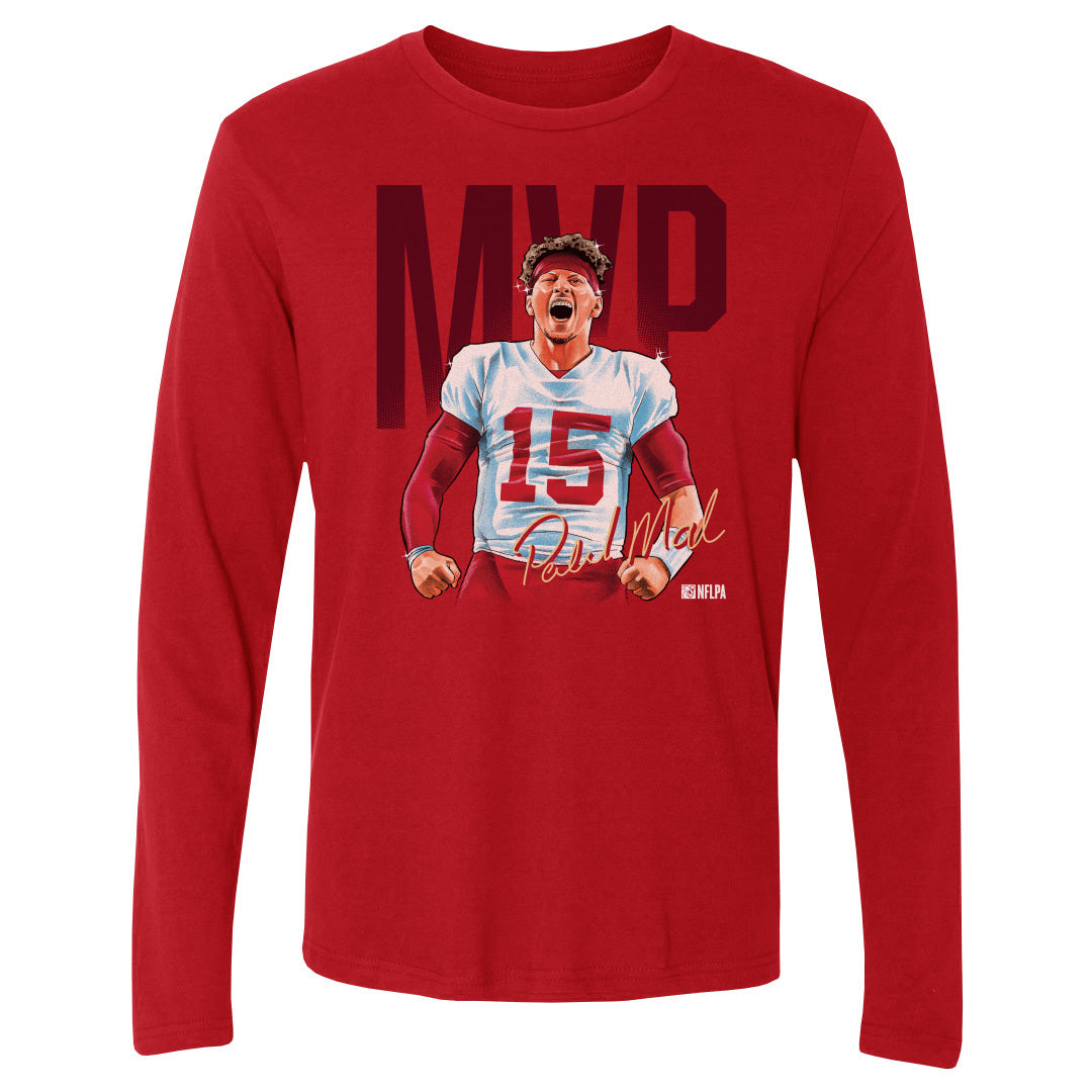 Patrick Mahomes Men's Long Sleeve T-Shirt | 500 LEVEL