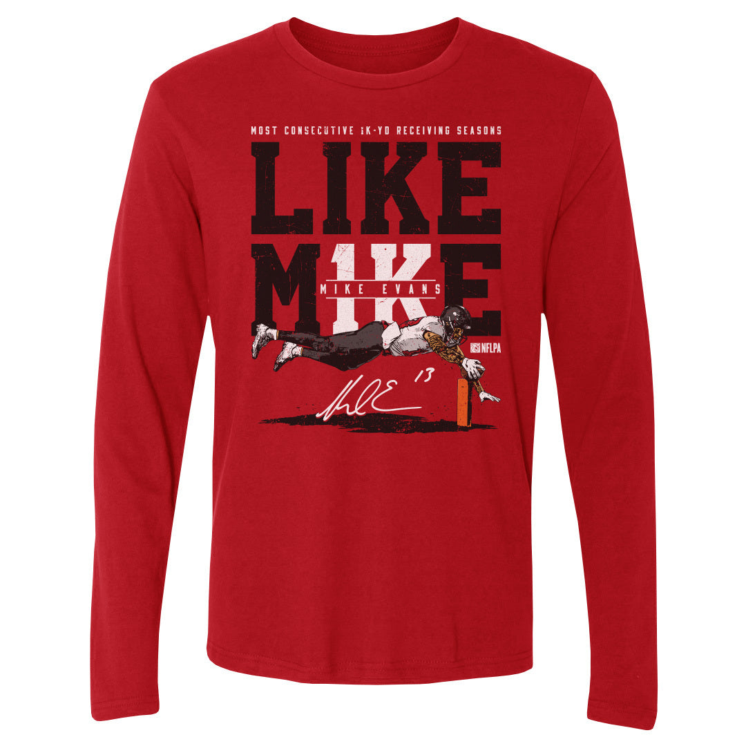 Mike Evans Men's Long Sleeve T-Shirt | 500 LEVEL