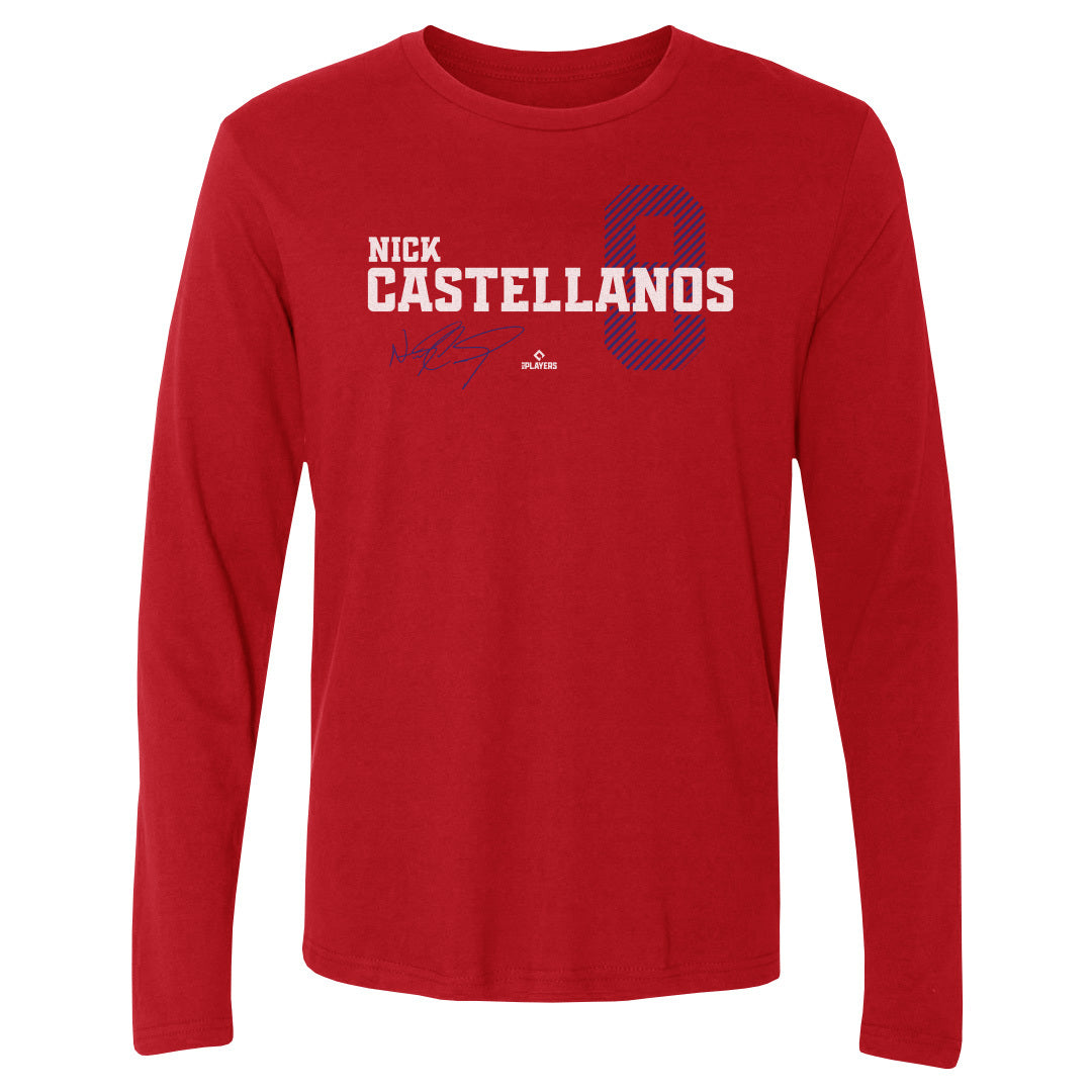 Nick Castellanos Men's Long Sleeve T-Shirt | 500 LEVEL
