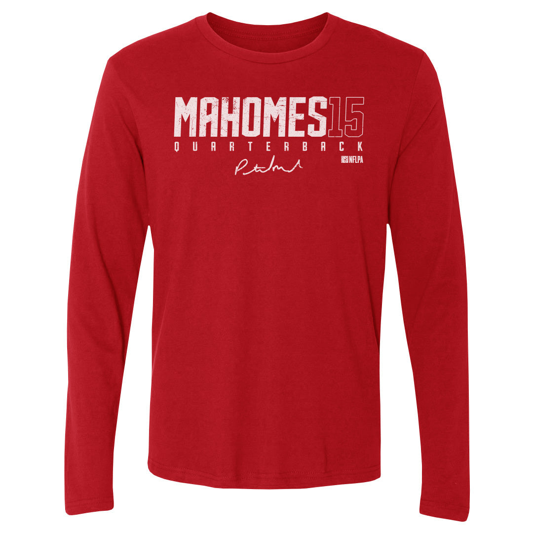 Patrick Mahomes Men's Long Sleeve T-Shirt | 500 LEVEL