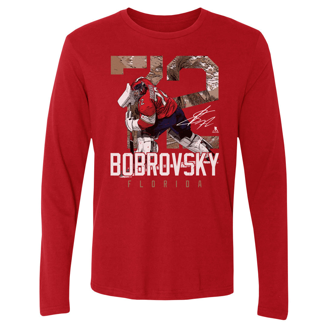 Sergei Bobrovsky Men's Long Sleeve T-Shirt | 500 LEVEL