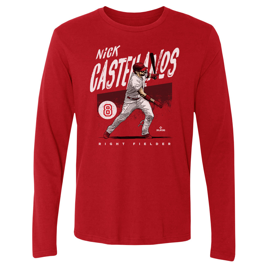 Nick Castellanos Men's Long Sleeve T-Shirt | 500 LEVEL