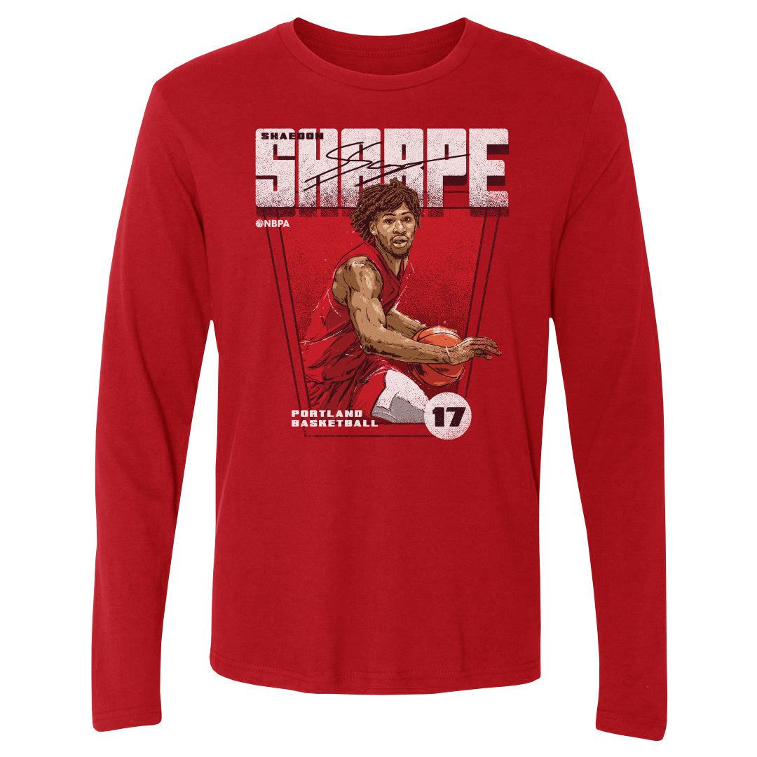 Shaedon Sharpe Men's Long Sleeve T-Shirt | 500 LEVEL