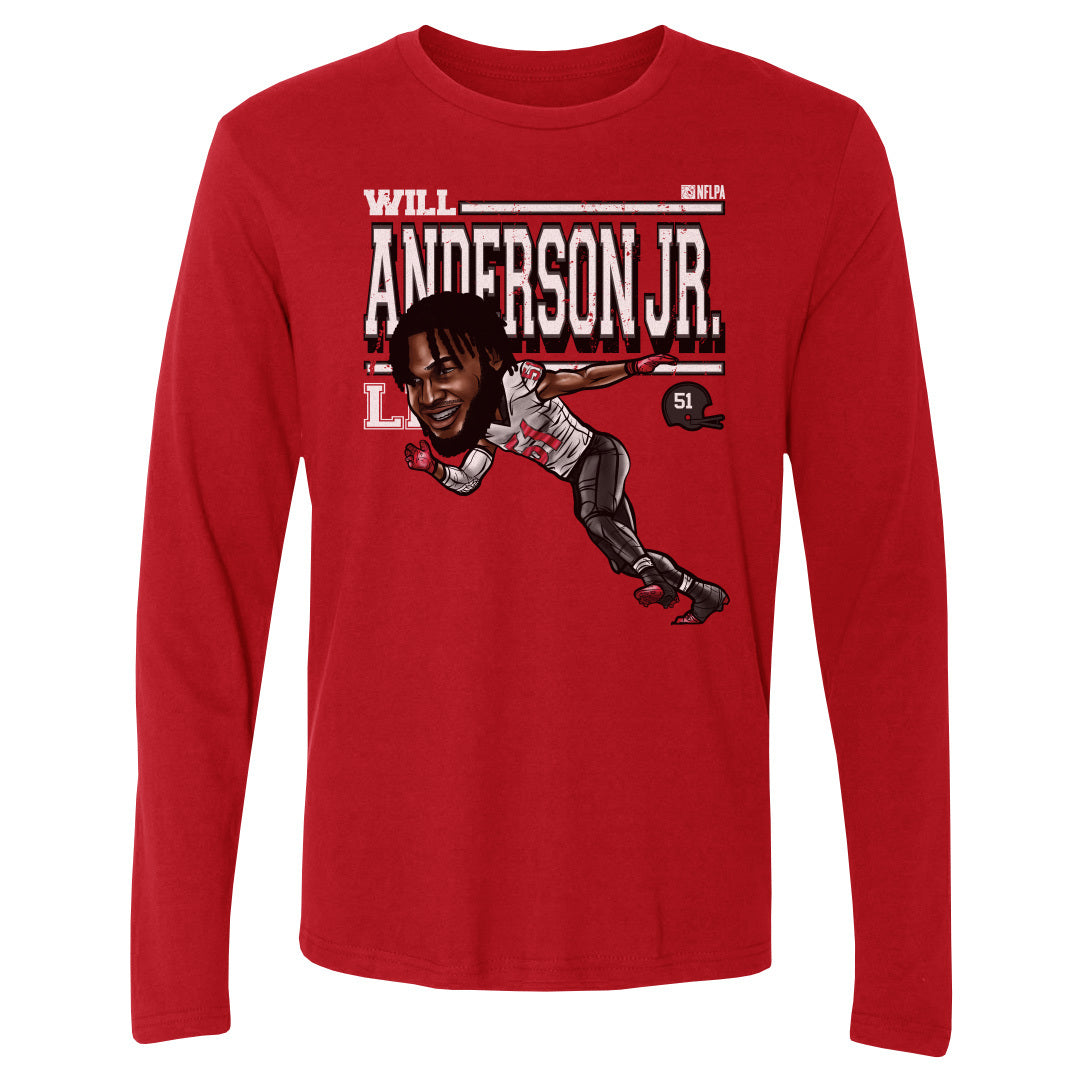 Will Anderson Jr. Men's Long Sleeve T-Shirt | 500 LEVEL