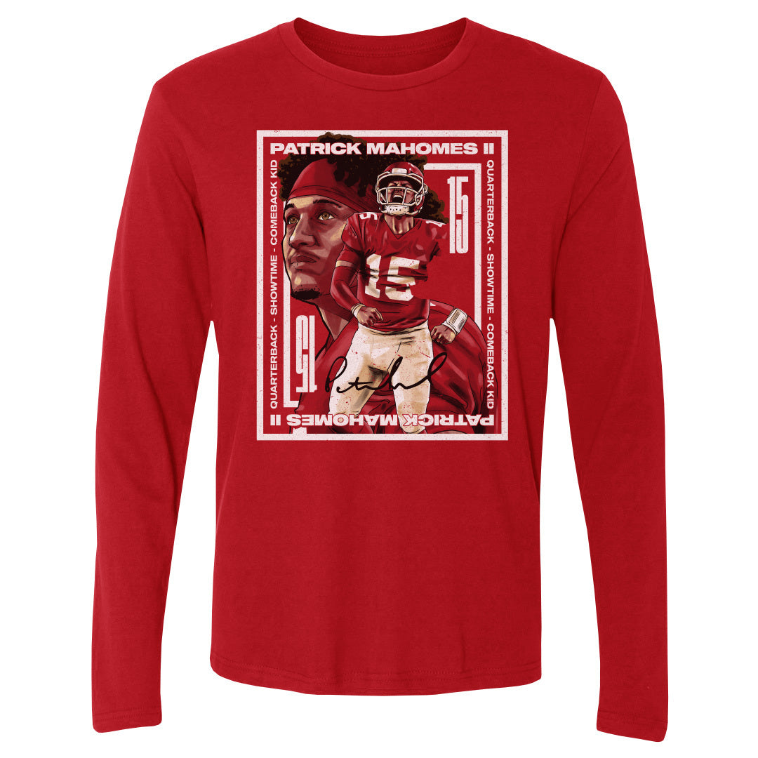 Patrick Mahomes Men's Long Sleeve T-Shirt | 500 LEVEL
