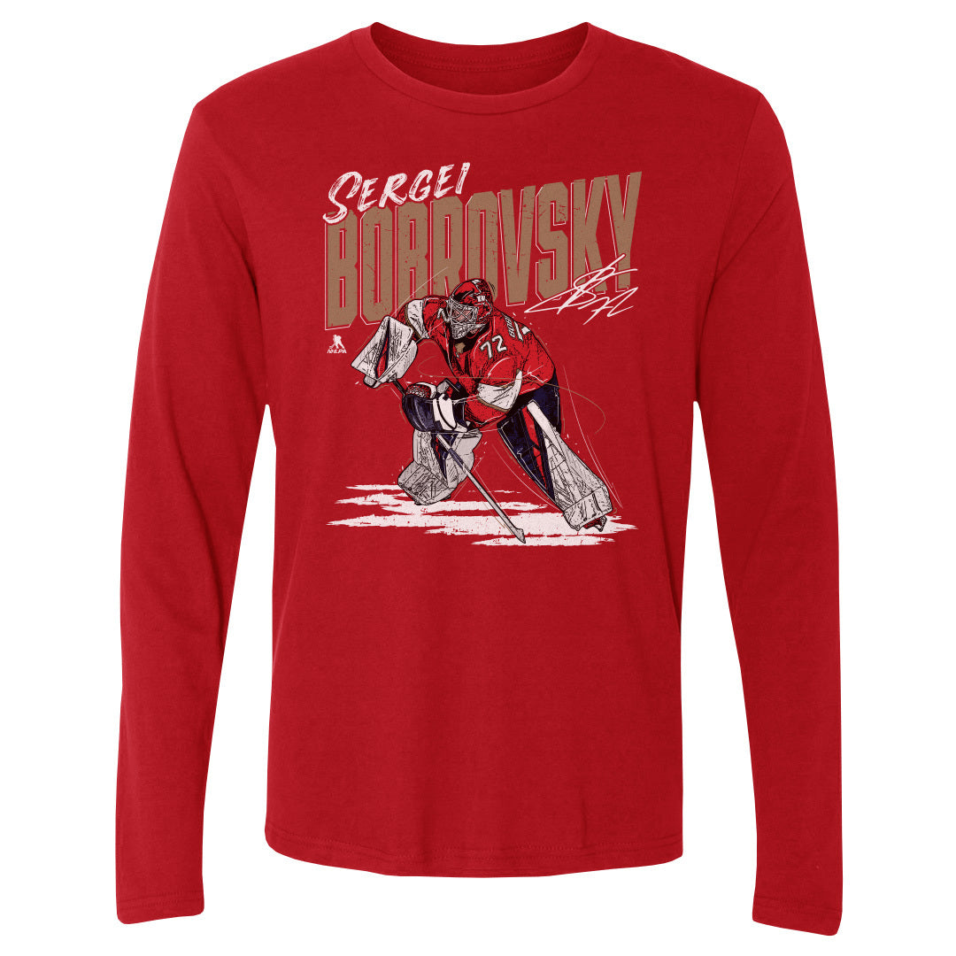 Sergei Bobrovsky Men's Long Sleeve T-Shirt | 500 LEVEL